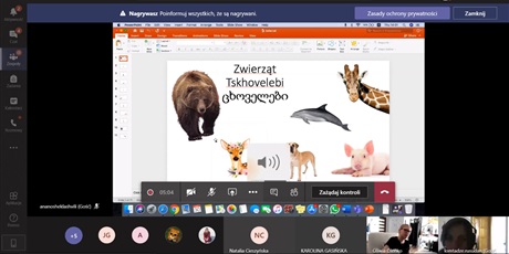 Lekcja języka polskiego i języka gruzińskiego w języku angielskim